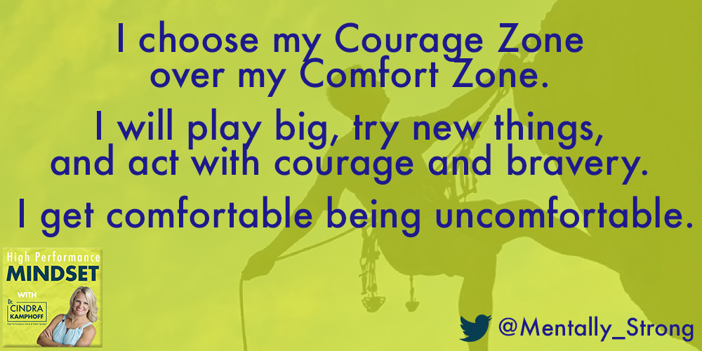 Courage over Comfort (Cindra Yellow)